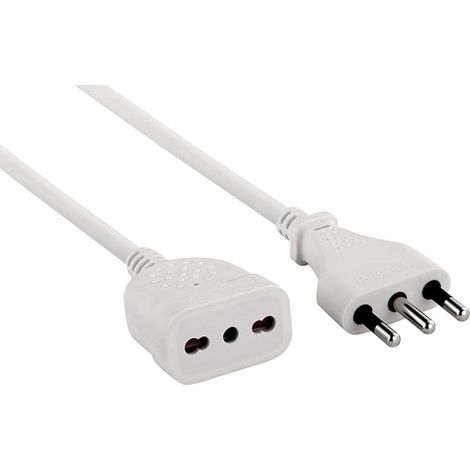 Haushaltsverlängerungskabel h05vv-f 3g1 5 m stecker 16a. steckdose 10/16a electraline - 46124
