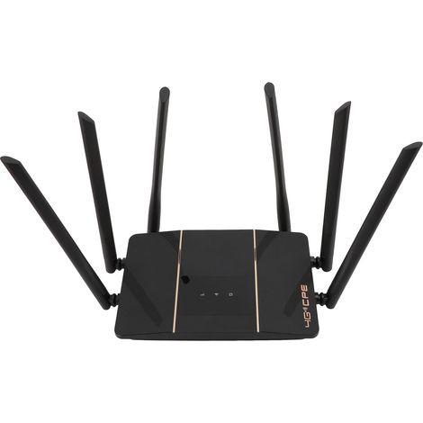 Routeur sans fil 4G LTE CPE 2,4 GHz 300 Mbps, routeur mobile rechargeable de type C avec 4 antennes de 5 dBi et prise européenne (1/5)