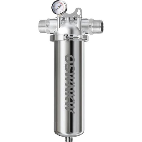 Filtre à sédiments pour toute la maison, maille en acier inoxydable de 40 microns, purification centrale, 10 pouces DN25 (1/2)