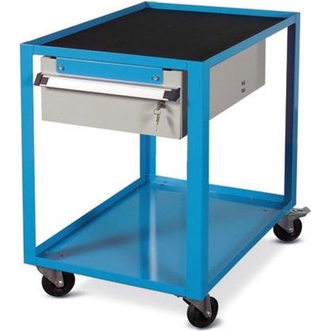 PROVOST - Desserte d'atelier Provost - 2 niveaux + 1 tiroir en acier, hauteur 150 mm