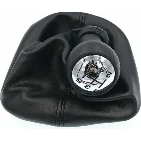 Pommeau de levier de vitesses poignée en tissu Pommeau de levier de vitesses 5 vitesses pour Citroen C2 C4 Picasso - Peugeot 206 306 307 308 3008 (1/5)
