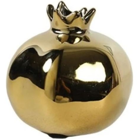 Vase en céramique imitation grenade, vase à fleurs en forme de fruits, pour la maison, la table de mariage, le bureau (doré) (1/5)