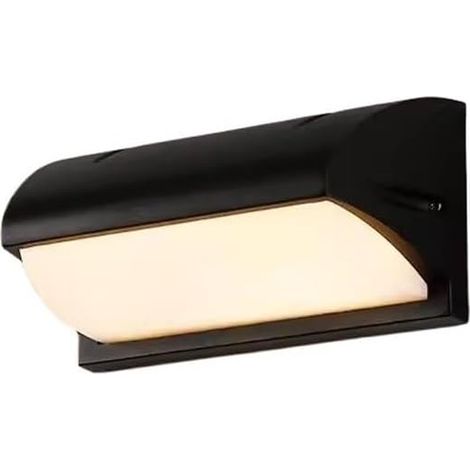 Lampe Murale Extérieure LED - Capteur Mouvement - Design Courbé - 18 W 1800 Lm - IP66 - Aluminium - Blanc Chaud 3000 K - 1 Pièce
