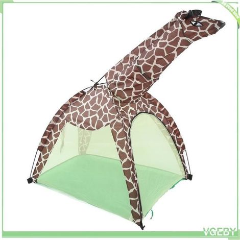 Tente de jeu pour enfants - FAFEICY - Girafe - 110x90x90 cm - Polyester & fibre de verre - Facile à monter, portable (1/5)