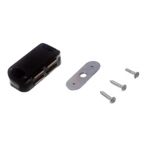 1 loquet magnétique noir pour armoires – Élégant et sécurisé (1/2)