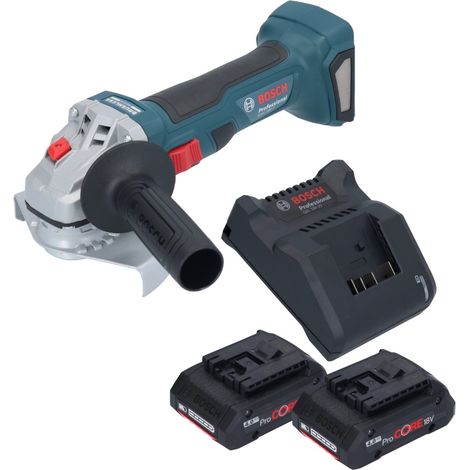 Bosch GWS 18V-7 Smerigliatrice angolare professionale a batteria 18 V 125 mm senza spazzole + 2x batteria ProCORE 4,0 Ah + caricabatterie