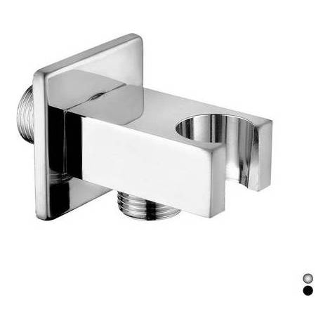 PRESA ACQUA QUADRA CON SUPPORTO DOCCIA Misura: Cromo