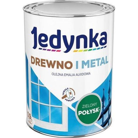 SMALTO ALCHIDICO PER LEGNO E METALLO VERDE 0,9L - 5EMAL.ZIJ0,9