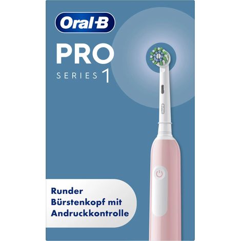 Oral-B Pro 1 Cross Action Pink mit Reiseetui Elektrische Zahnbürste