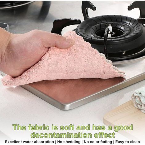 Porte-couverts 4 compartiments pourcuisine : récipient à ustensiles de cuisine avec 2 chiffons de nettoyage, (1/5)