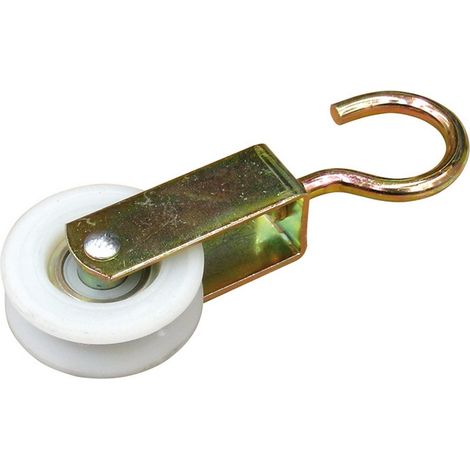 12PZ CARRUCOLA PER STENDIBIANCHERIA RUOTE IN NYLON Ø esterno mm. 50