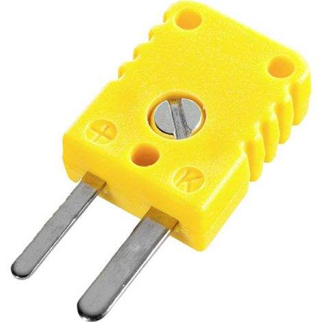B + B Thermo-Technik 0220 0001 Miniaturstecker Typ K, gelb Gelb Inhalt: 1 St.