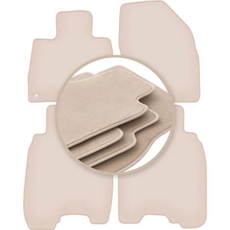 Alfombrillas beige PREMIUM para Honda Civic VIII hatchback 2006-2012