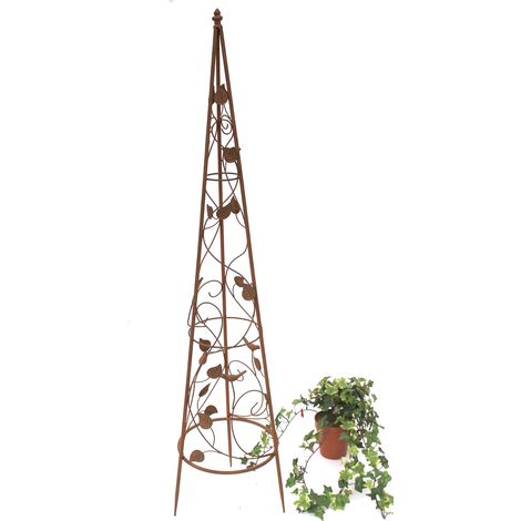 Rankhilfe Pyramide Metall 118 cm 082547 Kletterhilfe Rankgerüst Ranke Obelisk