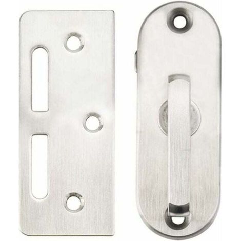 Cerradura de puerta de acero inoxidable, pestillo de puerta inoxidable, cerradura de puerta corrediza atornillable, cerradura de seguridad, cierre de puerta, pestillo, cerradura de puerta de garaje pa