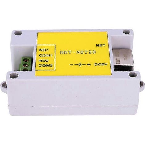 2-Kanal-IP-Relaismodul, Fernsteuerung für Hausautomation, 5 V DC, HHT NET2D (1/3)
