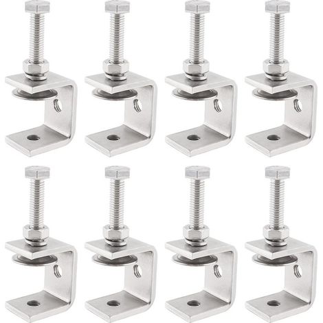 8 Pièces Serre-Joints C 30 mm – Acier Inoxydable 304 – Plage 0-25 mm – Soudage, Ébénisterie (1/5)