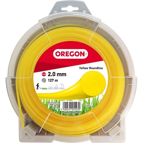 Fil de débroussailleuse 2 mm Jaune Rond, 2.0mm x 127m