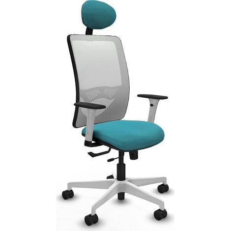 Chaise de bureau piqueras y crespo Zulema blanc support lombaire (1/2)