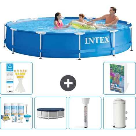 Frame Pool Rund - 366x76 cm - 7-teilig S63