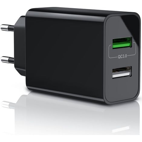 Aplic USB-Ladegerät 3000 mA, 2-Port, 30W, Quick Charge 3.0 (QC 3.0) Schnelladefunktion (1/5)