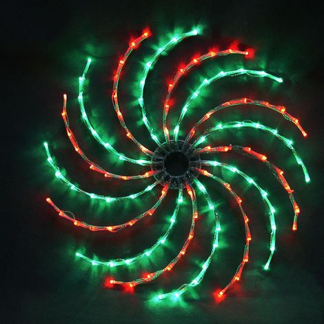 Toupie de Noël LED complète verte et rouge 50 cm (1/5)