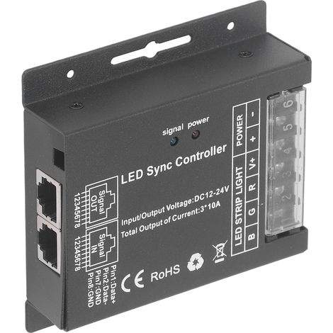RGB-Dimmer-Controller, LED-Dimmer-Modul, 24-Tasten-Fernbedienung für LED-Streifen, DC 12V-24V (1/5)