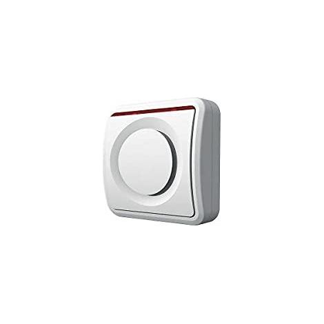Indexa 35730 Kabelgebundene Sirene Weiß 90 dB Sicherheit