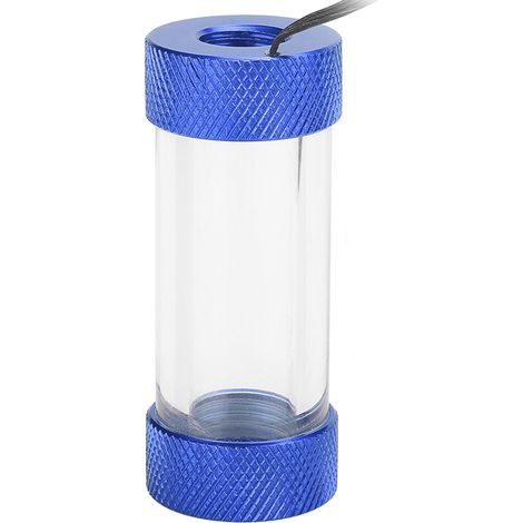 G1/4 Metall-Wasserkühlungsfilter mit Innengewinde für PC mit Beleuchtung (blau) (1/5)