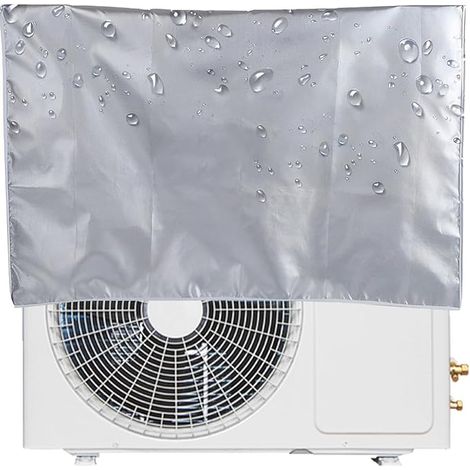 Funda para aire acondicionado exterior, antipolvo, antinieve e impermeable (96 x 40 x 70 cm)