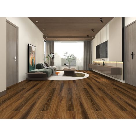 SPC Vinylboden, PVC Clickboden, Vinyl-Designboden, massiver Brettboden, 5 mm dick, mit 0,5 mm dicker Deckschicht, geeignet für Fußbodenheizung, Fläche: 2.554 m² 
On-Site