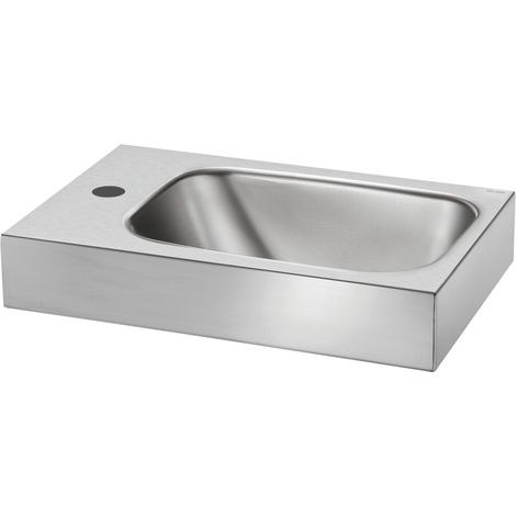 Delabie WT LAVANDO Robinet forage D35 gauche sans trop-plein Acier inoxydable 1.4301 satiné