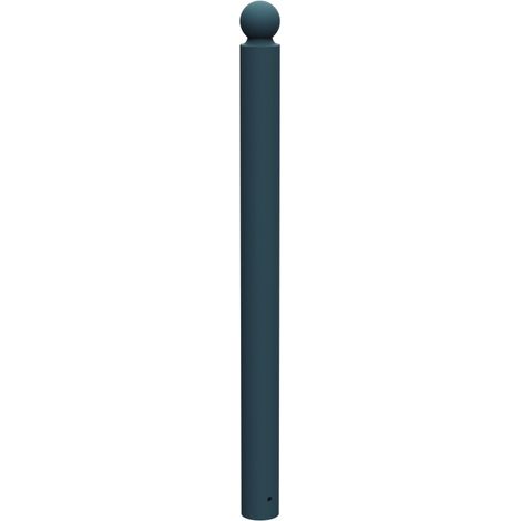 Potelet à sceller Opus - acier - tête boule et tube Ø 90 - anthracite mat - RAL 7016