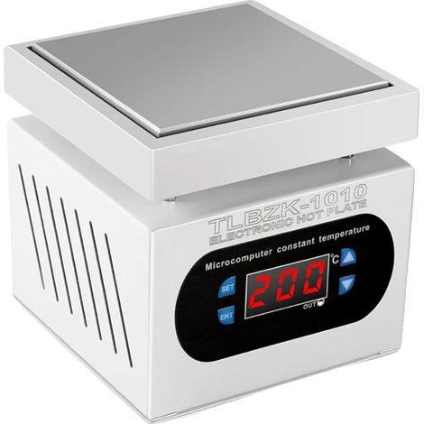 Digitale Vorheizstation, 100 x 100 mm Heizzone, 350W Leistung, 0-400 °C Temperaturbereich, lüfterloses Design, Aluminiumlegierungsmaterial (1/5)