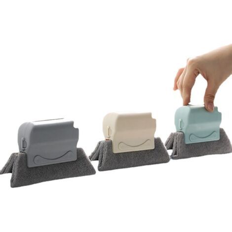 Lot de 3 brosses de nettoyage pour rainures de fenêtre, brosse de nettoyage pour fenêtre et porte, outils de nettoyage rapide à main pour toutes les fenêtres/portes coulissantes/lignes de