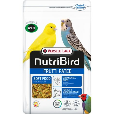 Versele Laga NutriBird Frutti Patee 1kg - Dolcetto alla frutta condizionante per pappagalli di piccola e media taglia (1/2)
