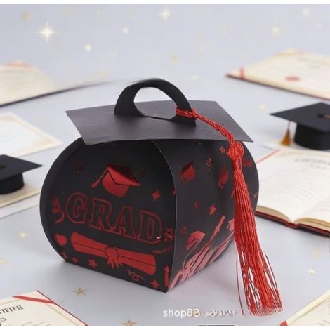 New Arrival 2026 Graduation Candy Gift Box - Black and Red -