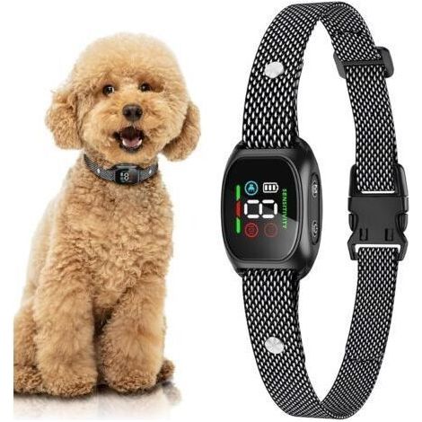 Collier Anti Aboiement Chien, 4 Modes de Correction,Sensibilité Ajustable sur 8 Niveaux,Détection Intelligente des Aboiements,Rechargeable,Étanche IP67,pour Petit Moyen Grand Chiens Lust (1/5)