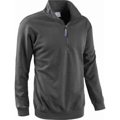 FELPA 1/2 ZIP SMASH GRIGIO SMOKE