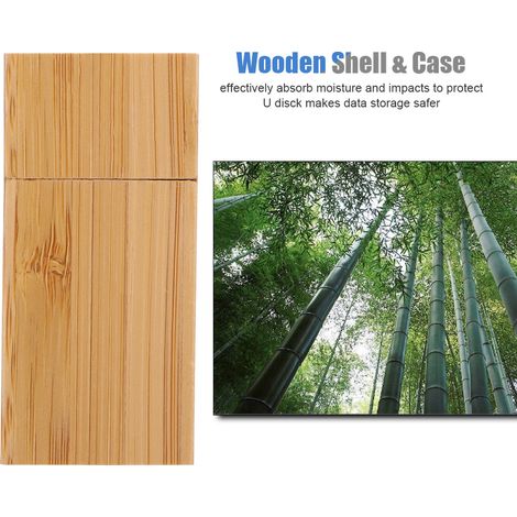 Langer USB-Stick aus Holz, 16 GB, USB 2.0 Speicherstick