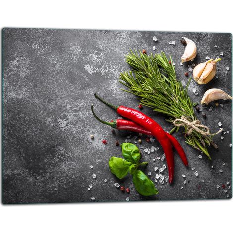 Schneidebrett aus Glas, 52x40 cm, Chili (1/5)