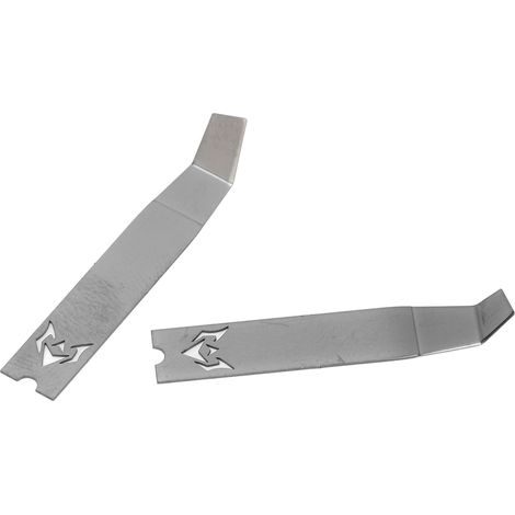 Lot de 2 spudgers en acier inoxydable, courbure à 135°, épaisseur 0,12 mm, lame de levier portable pour la réparation de téléphones (1/5)