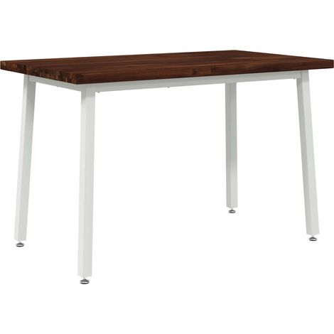 Square Dining Table 120 x 70 x 75 cm Solid Acacia Wood vidaXL