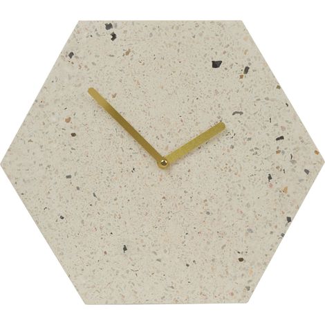 Premier Housewares Wall Clock Copper / White Finish Frame Clocks For Living Room / Bedroom / Contemporary Style Round Shaped Design Metal Clocks For Hallways 4 x 30 x 30 (1/4)