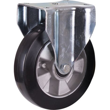 VARIOfit Bockrolle Elastikvollgummi 200 x 50 mm schwarz (1/3)