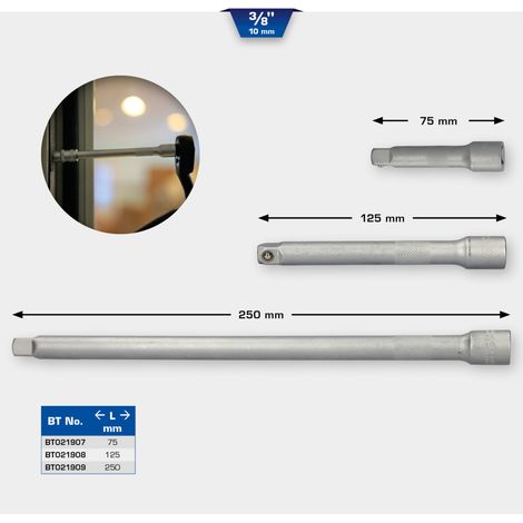 BRILLIANT TOOLS 3/8" Verlängerung 125 mm - BT021908 (1/5)