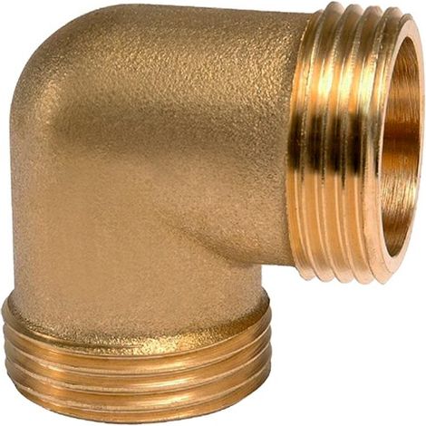 Raccord laiton - Coude 90° laiton à visser MM 1''