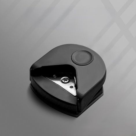 Mini perforatrice d'angles R4, coupe-coins, machine de loisirs créatifs, massicot pour cartes et photos, fournitures de bureau, d'école et de studio photo, noire (1/5)