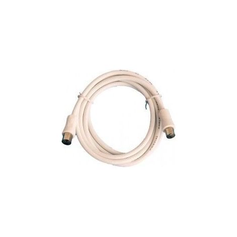 Prolongador coaxial TV 5 metros blanco GSC 2600913 (1/2)