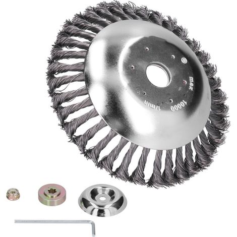 Tête de coupe pour débroussailleuse 8 pouces de rechange Roue de désherbage antirouille Pièces pour tondeuse à gazon Outil de jardinage (1/5)